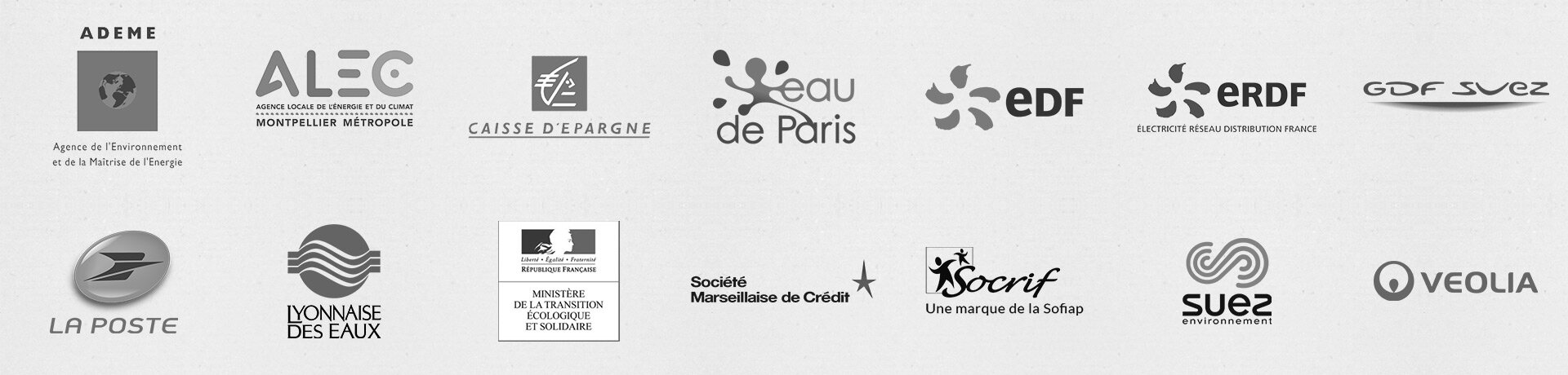 Logos références clients pour les packs écocitoyens