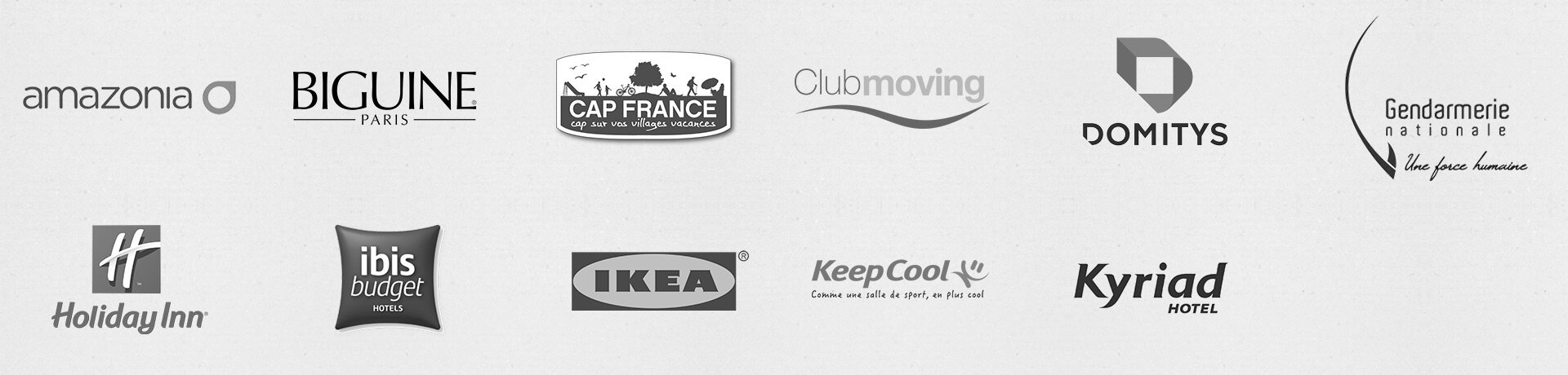 Logos des collectivités et entreprises clientes d'Ecogam